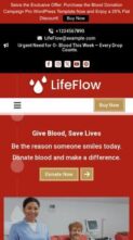Blood Donation Campaign Pro (screenshot mobile)
