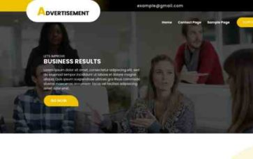 Classic Landing Page Pro (screenshot desktop)