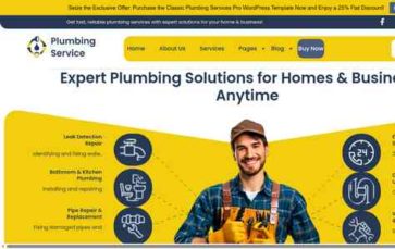 Classic Plumbing Services Pro (screenshot desktop)