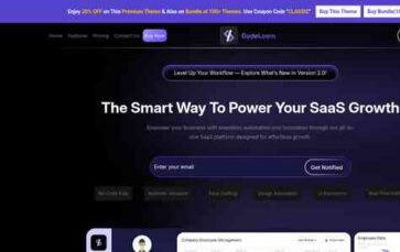 Classic SaaS Company Pro (screenshot desktop)