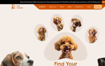 Dog Breeder Pro (Classic Templates) (screenshot desktop)