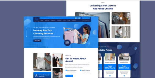 Dry Cleaning Services Pro (Classic Templates)