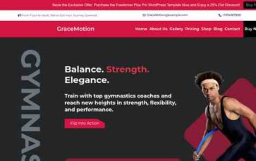 Gymnastics Center Pro (screenshot desktop)