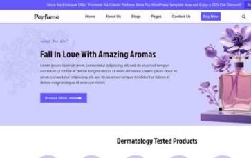 Perfume Store Pro (screenshot desktop)