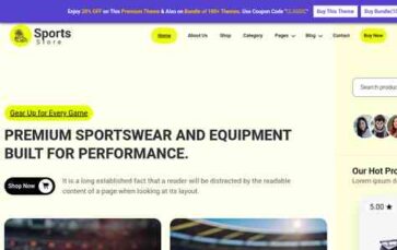 Sports Outlet Pro (screenshot desktop)