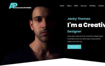 Awesome Portfolio (screenshot desktop)