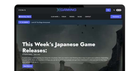 Gaming News (Code Work Web)