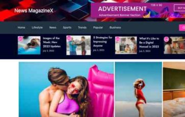 News MagazineX (screenshot desktop)