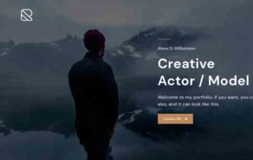 Parallax Portfolio (screenshot desktop)