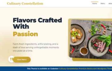 Culinary Constellation (screenshot desktop)