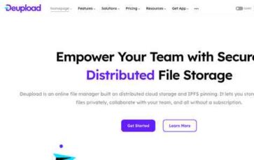 Deupload (screenshot desktop)