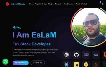 DevPortfolio (screenshot desktop)