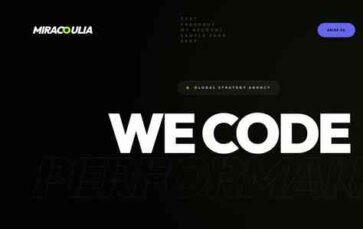 Miracoulia Artistics Agency (screenshot desktop)