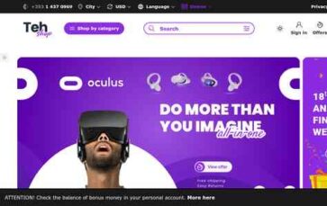 TehShop (screenshot desktop)