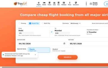 TravelGo Home (screenshot desktop)