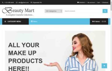 Beauty Mart (screenshot desktop)
