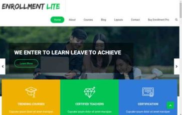 Enrollment Lite (screenshot desktop)