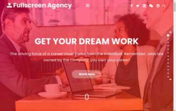 Fullscreen Agency (screenshot desktop)