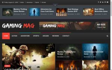 Gaming Mag (screenshot desktop)