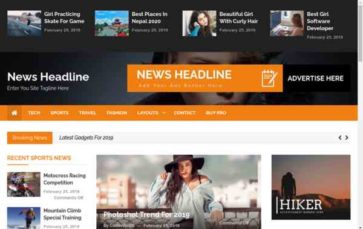 News Headline (screenshot desktop)