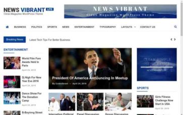News Vibrant Lite (screenshot desktop)