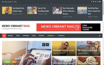 News Vibrant Mag (screenshot desktop)