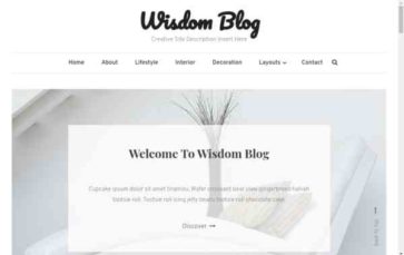 Screenshot Desktop Wisdom Blog (screenshot desktop)