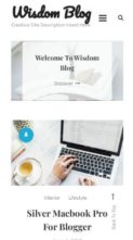 Screenshot Mobile Wisdom Blog (screenshot mobile)