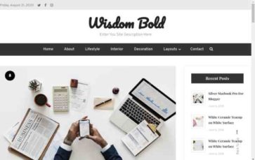 Wisdom Bold (screenshot desktop)