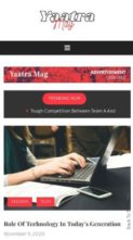 Yaatra Mag (screenshot mobile)