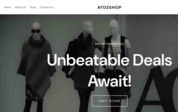 AtozShop Pro (screenshot desktop)
