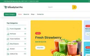 GrocefyCart Pro (screenshot desktop)