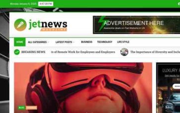 JetNews Magazine Pro (screenshot desktop)