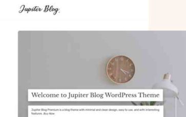 Jupiter Blog Premium (screenshot desktop)