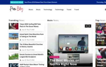 Prem Blog Premium (screenshot desktop)