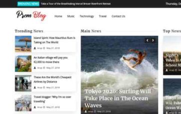 Prem Blog (screenshot desktop)