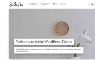 Strike Blog Premium (screenshot desktop)