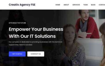 Creativ Agency FSE (screenshot desktop)