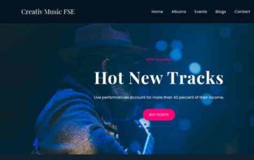 Creativ Music FSE (screenshot desktop)