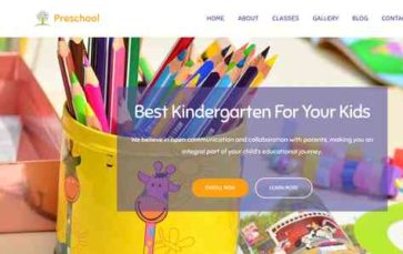 Creativ Preschool FSE (screenshot desktop)