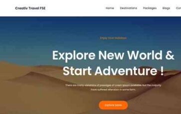 Creativ Travel FSE (screenshot desktop)