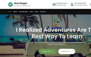Mavix Blogger (screenshot desktop)