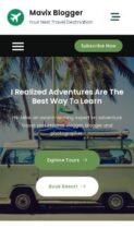 Mavix Blogger (screenshot mobile)