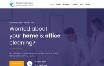 Mavix Cleaning Services (screenshot desktop)