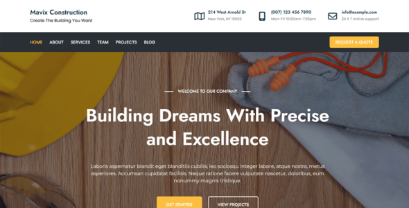 Mavix Construction (Creativ Themes)