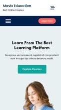 Mavix Education (screenshot mobile)