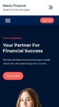 Mavix Finance (screenshot mobile)
