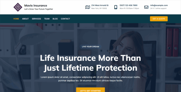 Mavix Insurance (Creativ Themes)