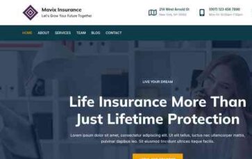 Mavix Insurance (screenshot desktop)