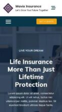 Mavix Insurance (screenshot mobile)